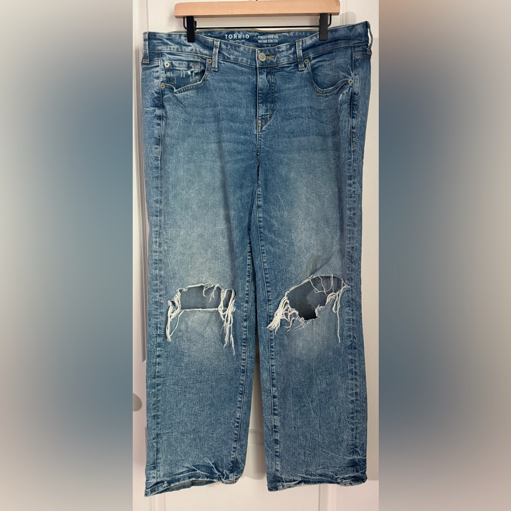 Torrid Blue Distressed Women Jeans